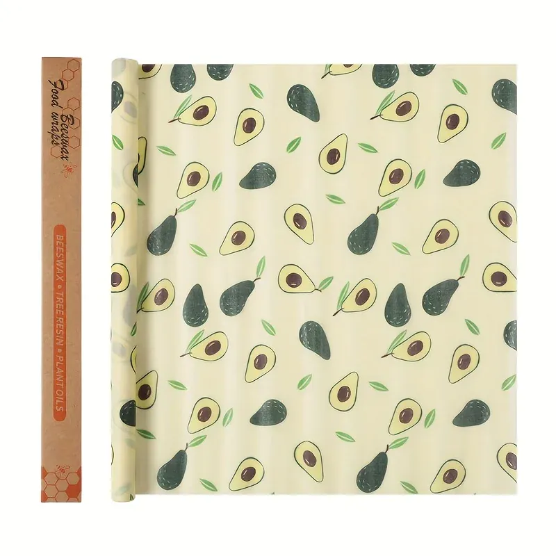 Film Alimentaire Cire d'Abeille Réutilisable 100x30 cm - Lot de 1