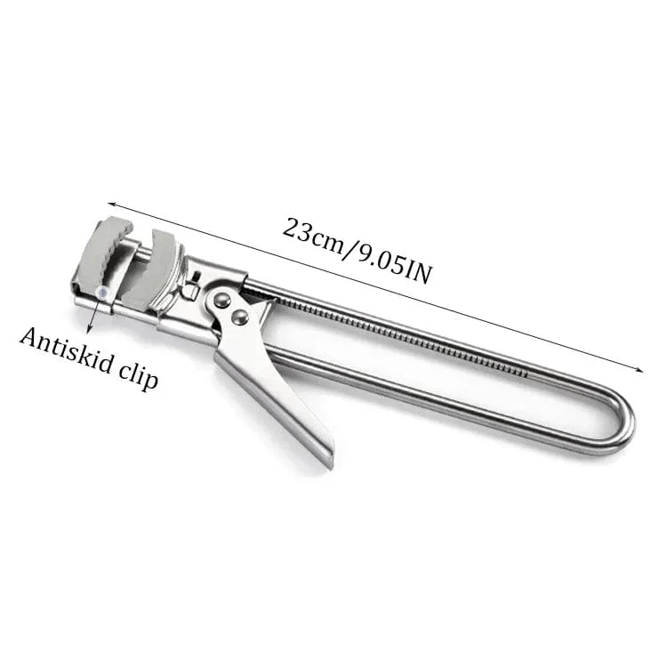 Ouvre-bouteille en acier inoxydable réglable antidérapant - Accessoire cuisine multifonction jarres et bouteilles