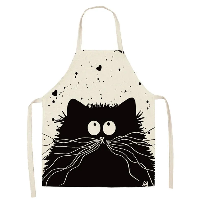 Tablier de cuisine Japon style chat mignon - Chat Pensif