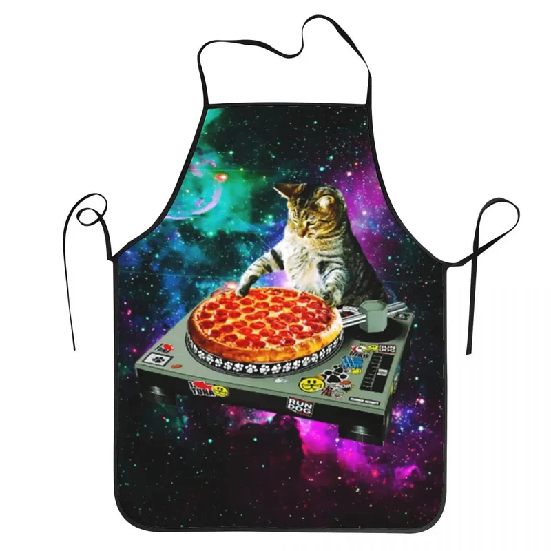 Tablier Cuisine Pizza Chat Espace Meme Unisexe - Humoristique pour Cuisinier