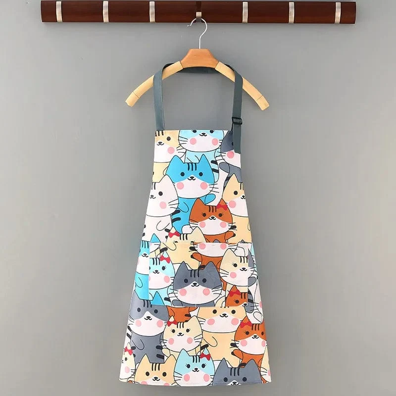 Tablier cuisine coton imperméable - Motifs Chats Mignons