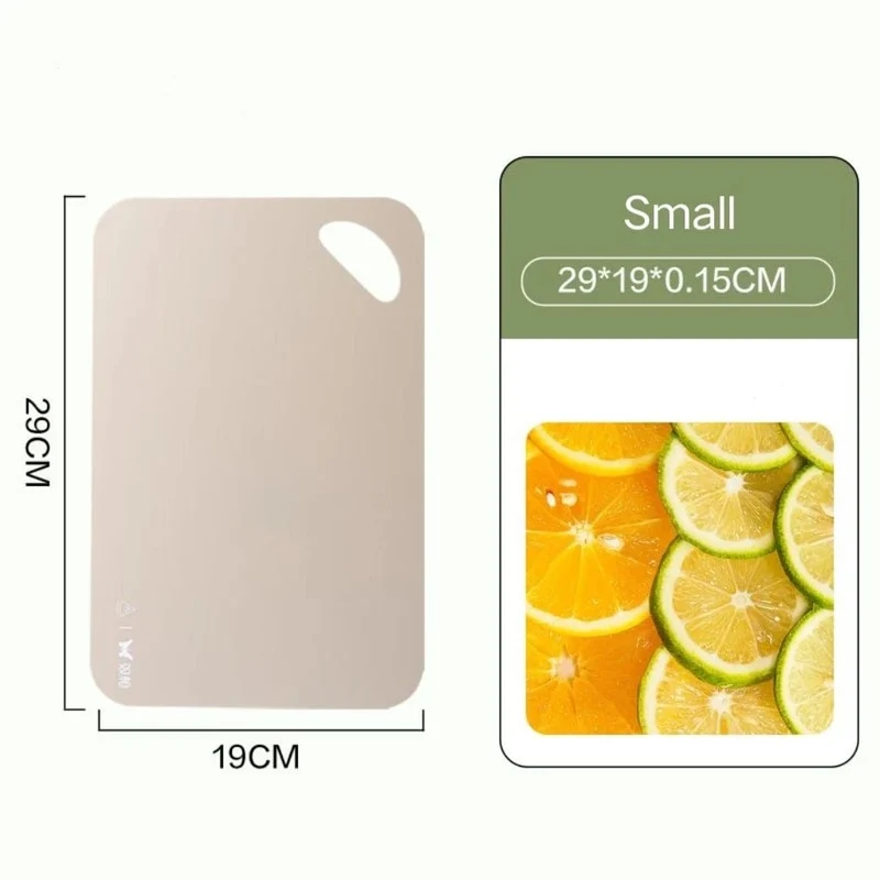 Planche à découper de cuisine flexible, colorée en plastique, antidérapante