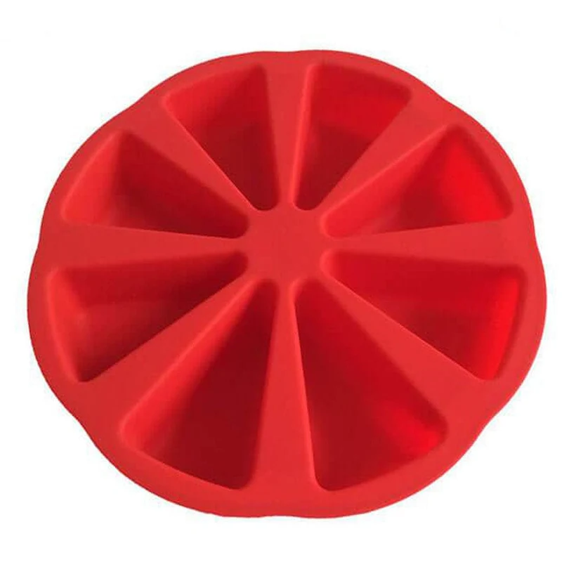Moule à Gâteaux Silicone - 8 Parts Compartimentées