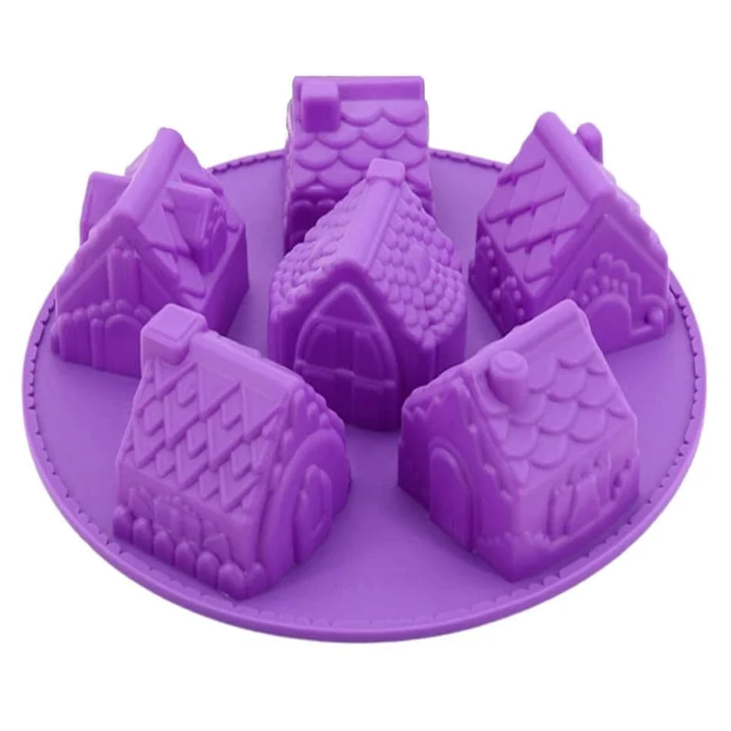 Moule Chalets de Noël 3D en Silicone