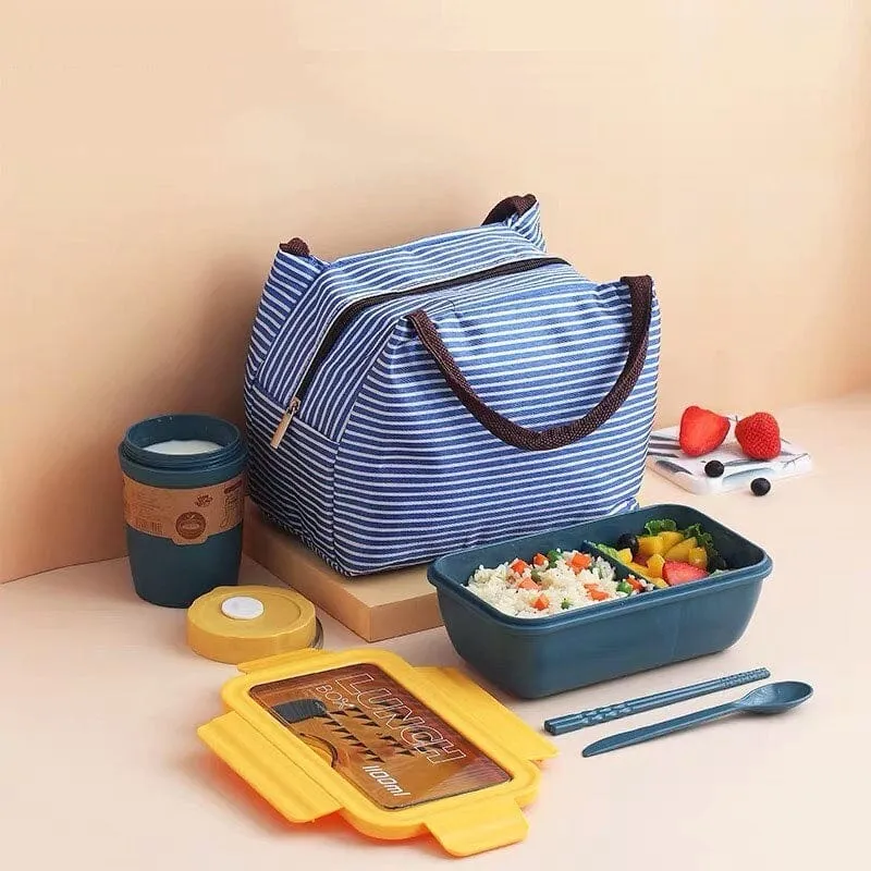 Ensemble « Lunch Box Kids » : Boite repas + Couverts + Verre + Sac