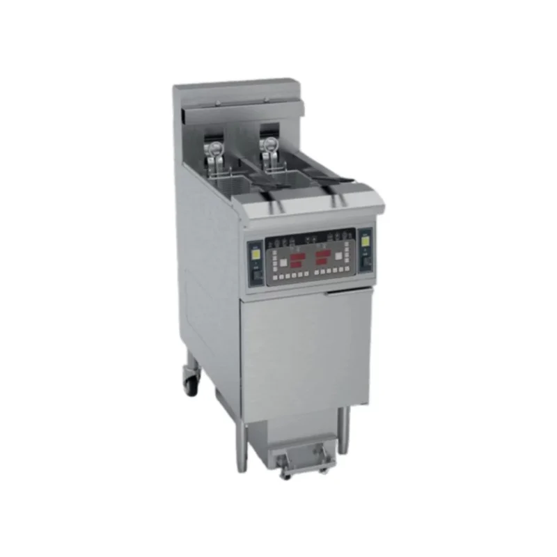 Friteuse électrique à haut rendement avec filtration - 2 cuves de 13L