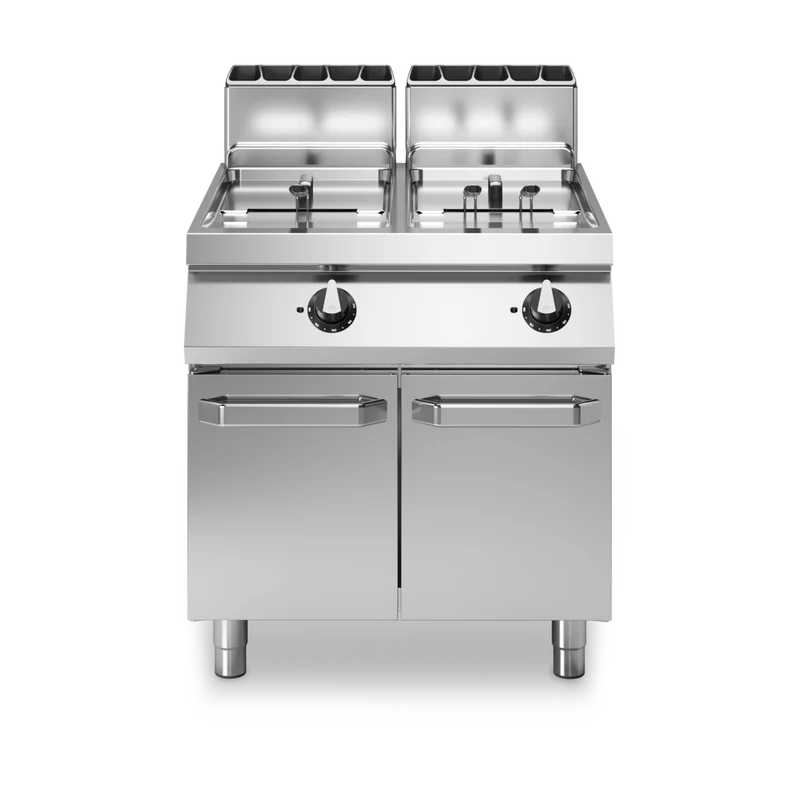 Friteuse double à gaz cuve libre - 13+13L
