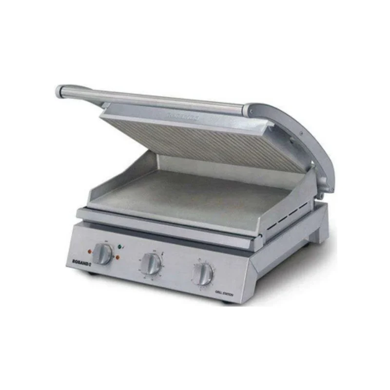 Panini Grill station pour 8 sandwichs - Plaque supérieur lisse