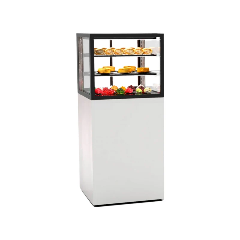 Vitrine chaude libre service 3 niveaux
