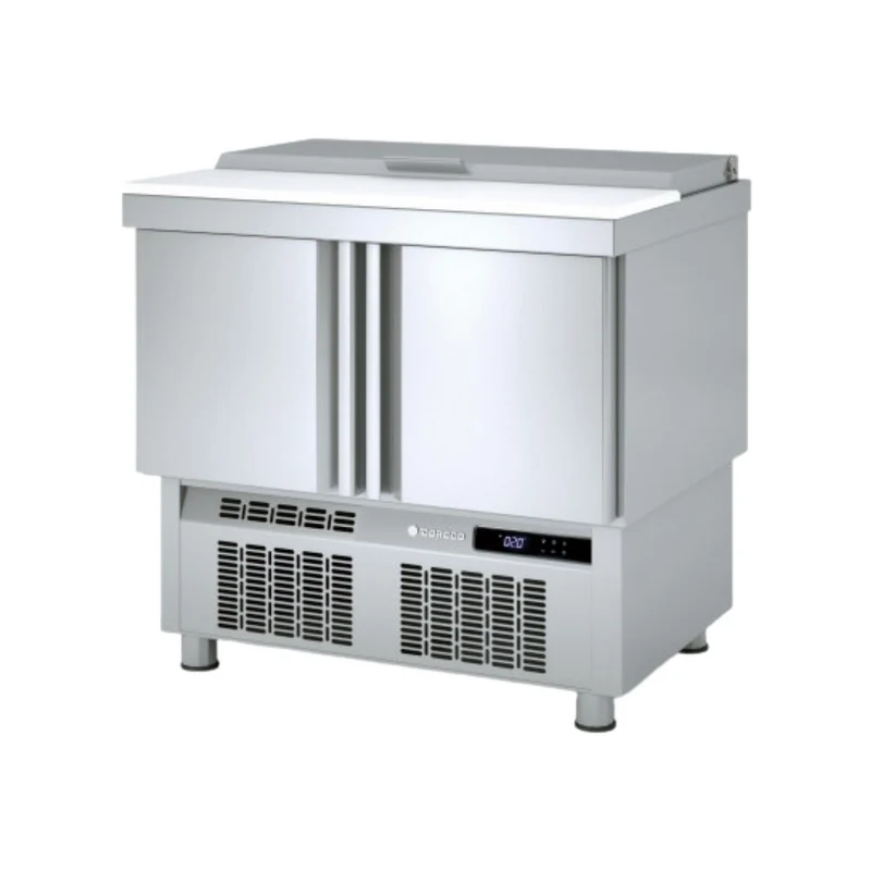 Meuble saladette plan en polyéthylène GN 1/1 réfrigéré positif