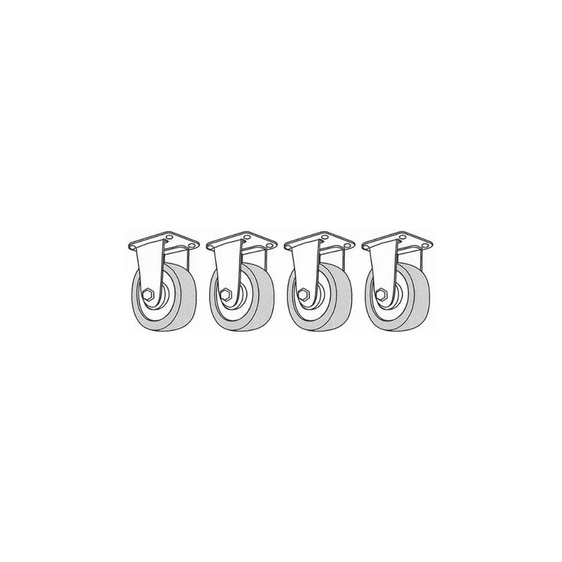 Roulettes pour four à pizza mécanique et digital