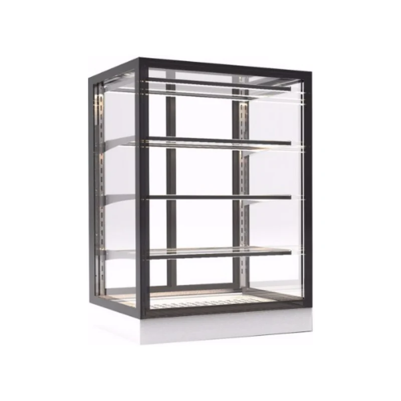 Vitrine chaude libre service 4 niveaux à poser