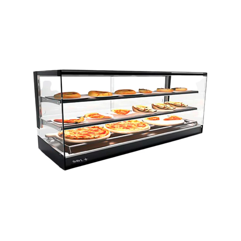 Vitrine chaude FOOD à poser 3 niveaux