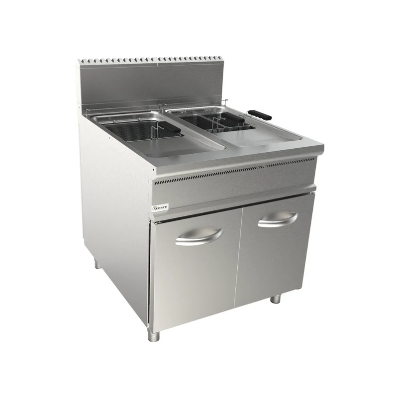 Friteuse à gaz sur meuble