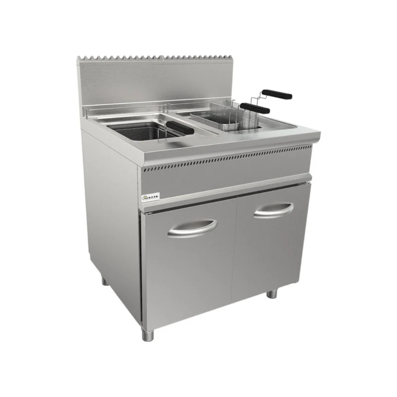 Friteuse à gaz sur meuble 2x13L