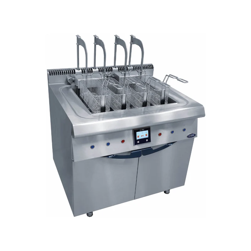Friteuse électrique 2 cuves 23L sur meuble