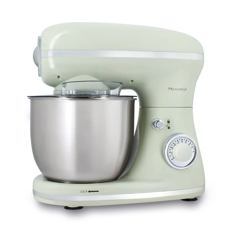 Robot pâtissier multifonction Rétro en polypropylène et acier inoxydable 5L