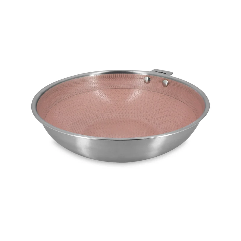 Wok Aglaé 28cm en acier inoxydable
