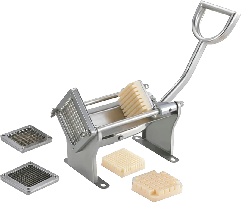 Coupe-Frites Manuel Horizontal-3 Lames en Inox Inclus