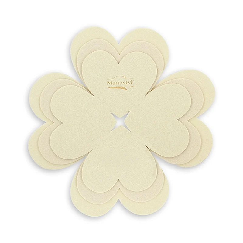 Lot de 3 intercalaires de cuisson 24/28/32 cm en feutrine crème