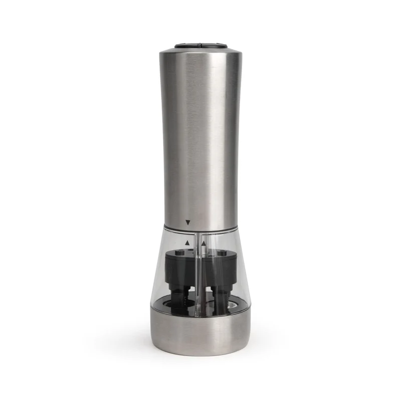 Moulin 2 en 1 Sel & Poivre 21,5 cm en acier inoxydable avec broyeur en céramique