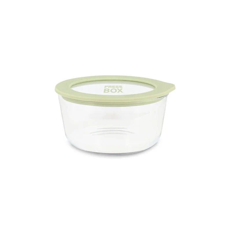 Boîte Hermétique Ronde Pressbox 470 ml en Verre Borosilicate