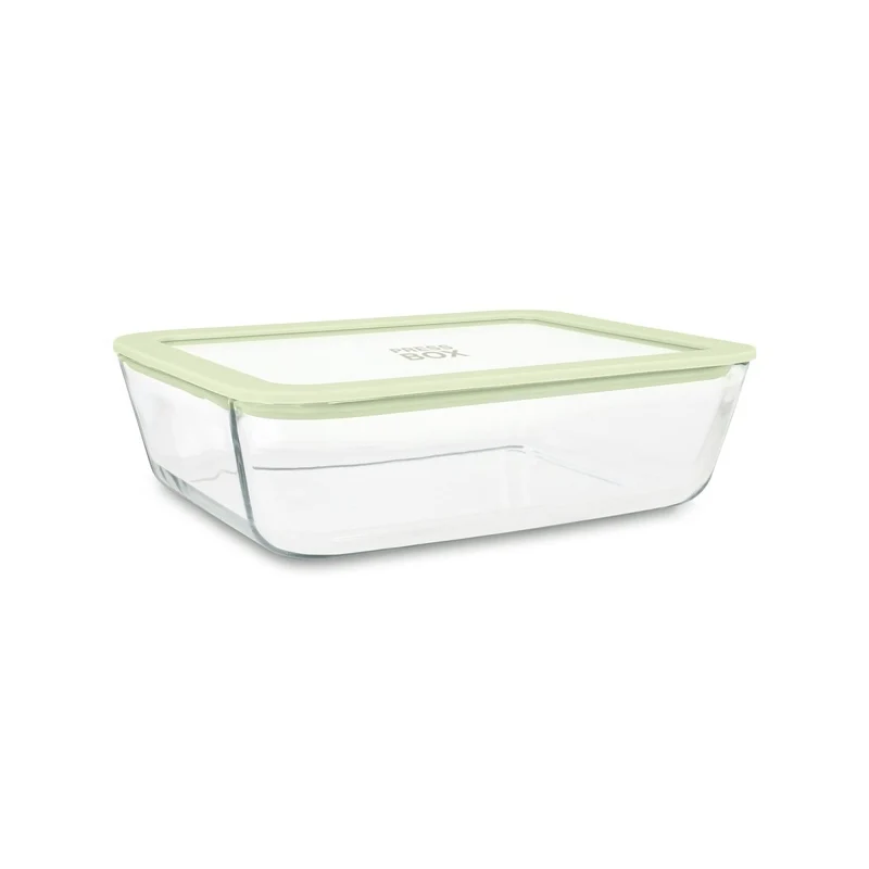 Boîte Hermétique Rectangulaire Pressbox 1,55 L en Verre Borosilicate
