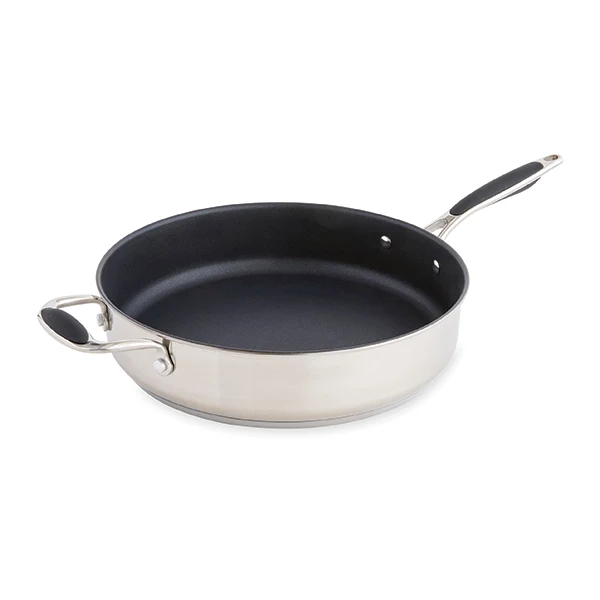 Sauteuse antiadhérente inox avec contre-poignée Excell’Inox 28 cm Mathon