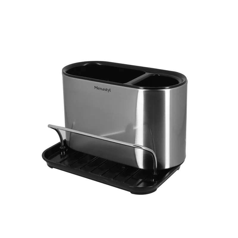Organiseur Cuisine 18×12×13 cm Inox & Plastique