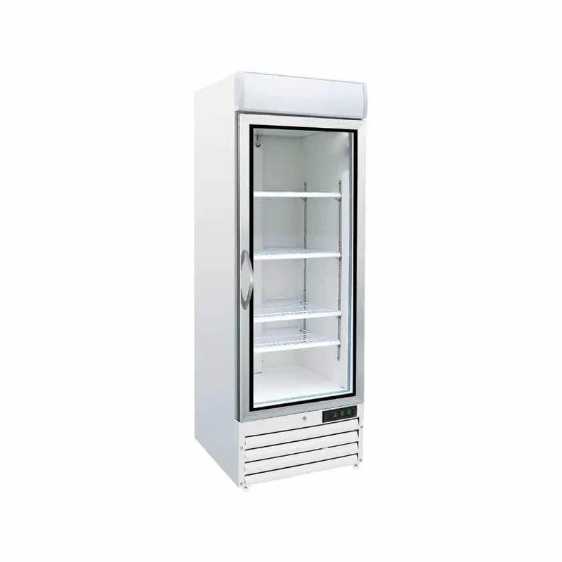 Vitrine à boissons - Blanche - 01 Porte Battante - Négative
