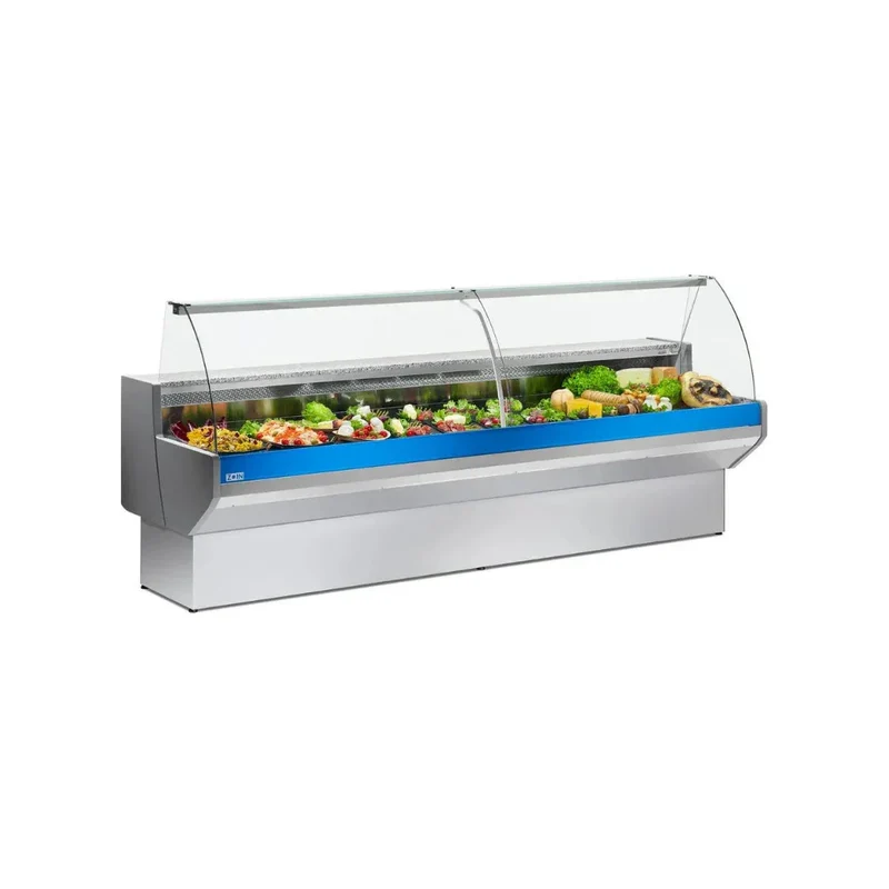 Vitrine réfrigérée ventilée avec réserve vitre bombée +2/+8°C - PATAGONIA