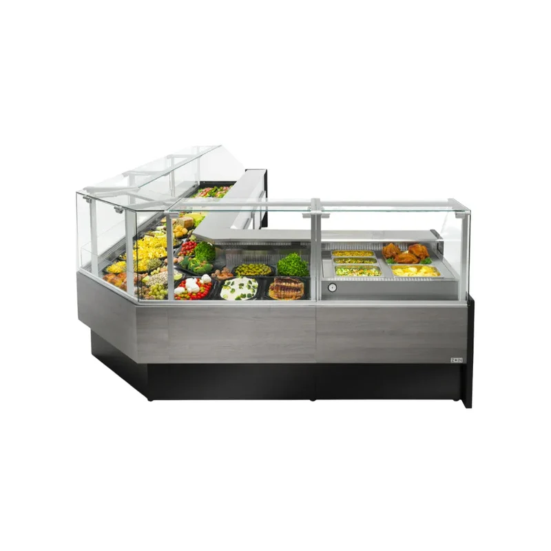 Vitrine réfrigérée ventilée avec réserve +2/+8°C - PORTHOS