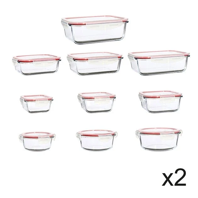 Set de 20 boîtes hermétiques Clémentine