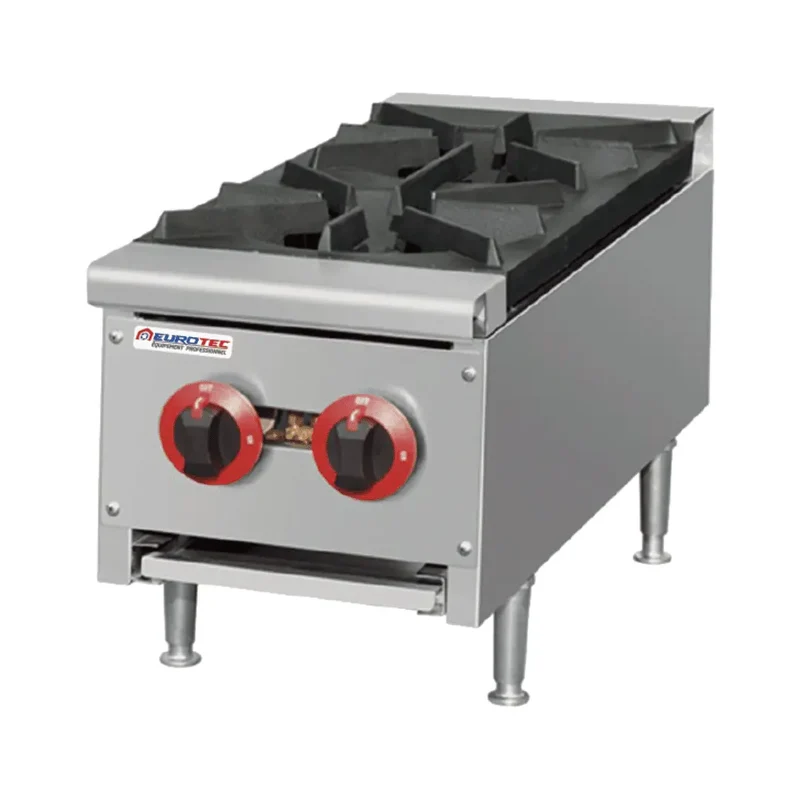 Réchaud Gaz 2 Feux en Inox