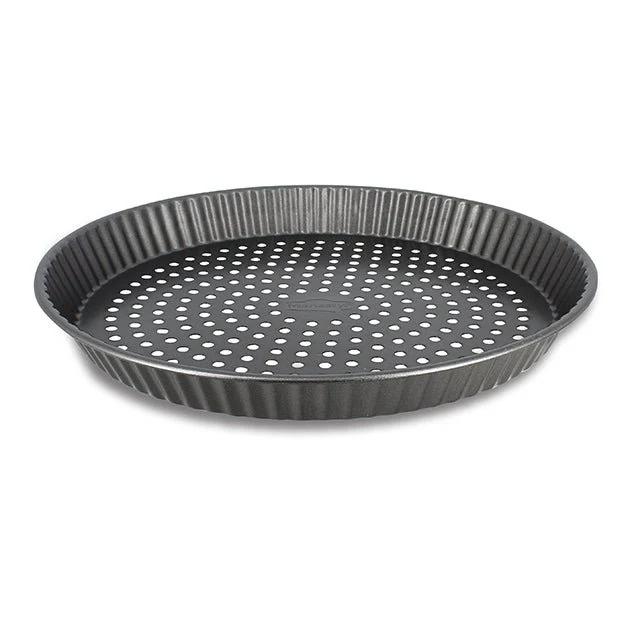 Moule à tarte perforé Amandine en acier carbone 30 cm