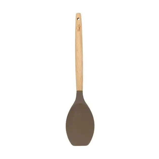 Spatule cuillère Eliott en silicone avec manche en bois