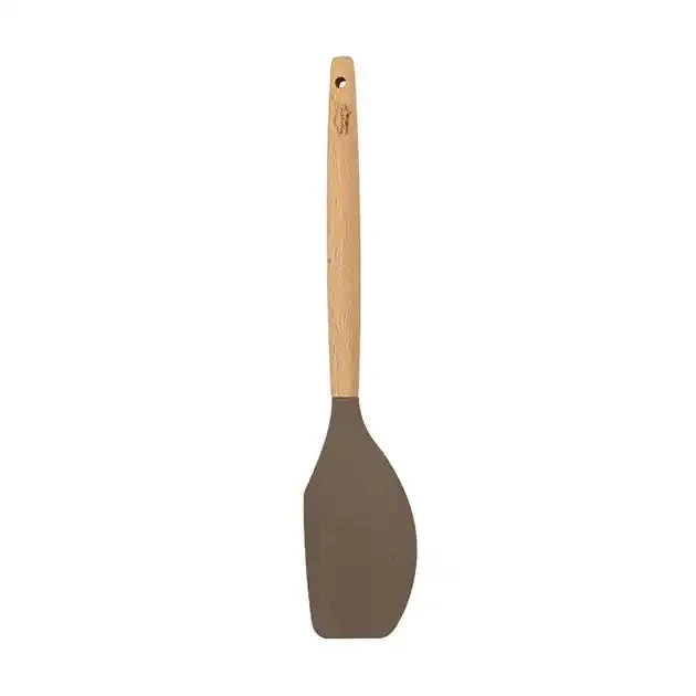 Spatule Eliott en silicone avec manche en bois