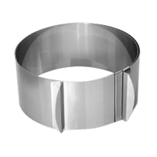 Cadre rond extensible Angélique en acier inoxydable