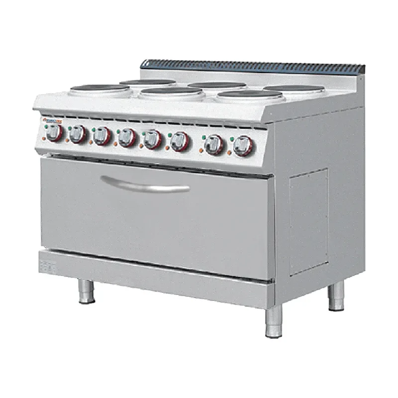 Cuisinière 6 Feux Électrique sur Four