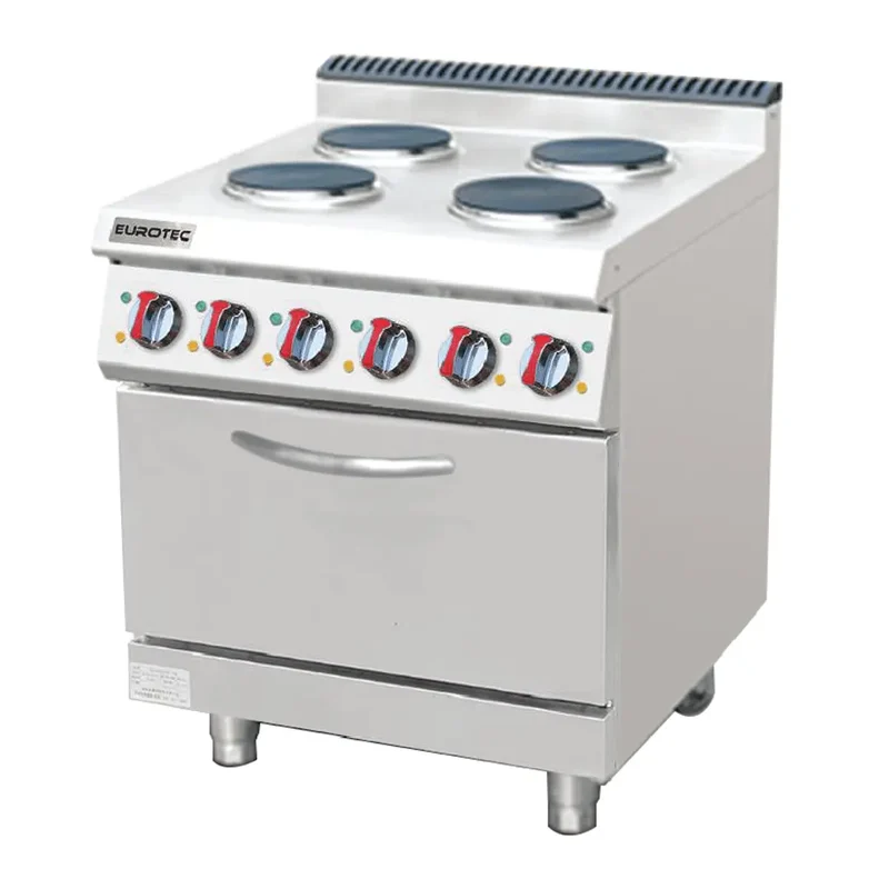 Cuisinière 4 Feux Électrique sur Four