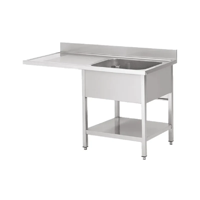 Plonge PLV 1 Évier Avec Égouttoir à Gauche-1200x600x850 mm