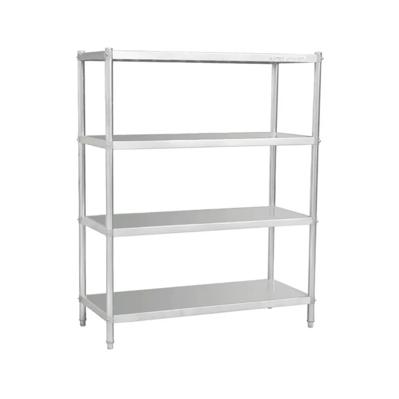 Rayonnage en Inox 4 Niveaux Pleins -1400x500x1800 mm