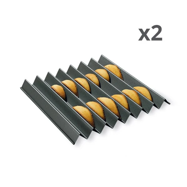 Lot de deux plaques dents de loups 30 cm Mathon