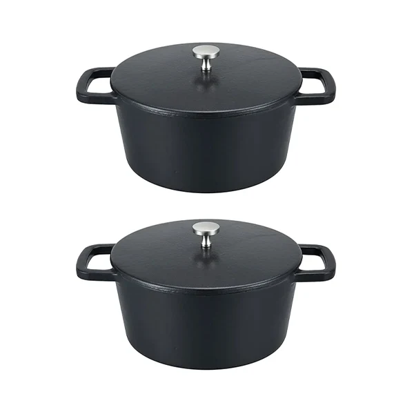 Lot de 2 mini cocottes rondes 10 cm Baumalu