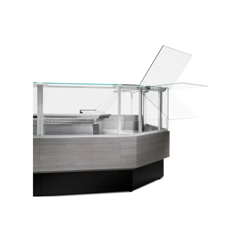 Vitrine réfrigérée ventilée sans réserve 2000x1090x1280mm +2/+8°C - PORTHOS