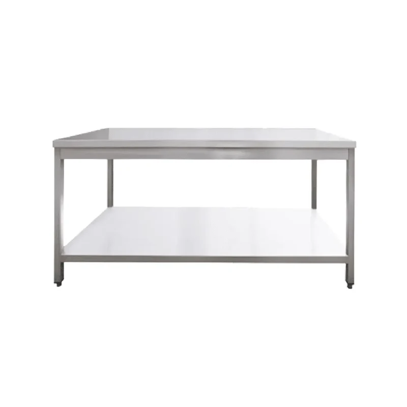 Table de Travail Centrale en Inox - 2000x600x850 mm