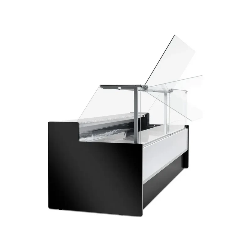 Vitrine réfrigérée statique avec réserve 4000x980x1270mm +2/+8°C - MESETAS