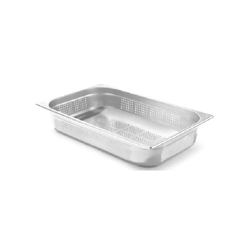 Bac Gastronome Inox Perforé GN1/1 - Profondeur 65 mm