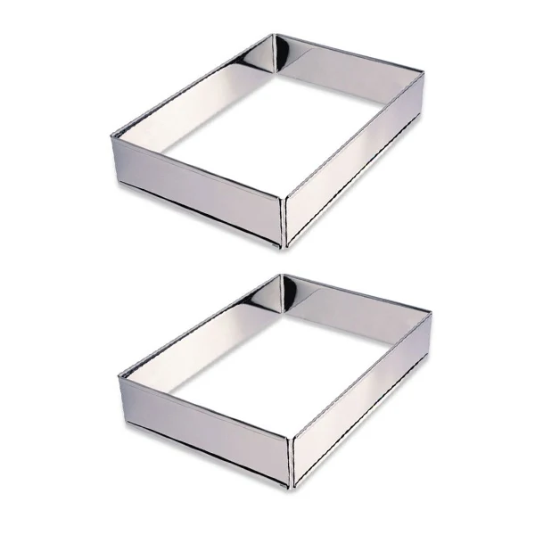 Lot 2 rectangles à gâteaux extensibles Mathon