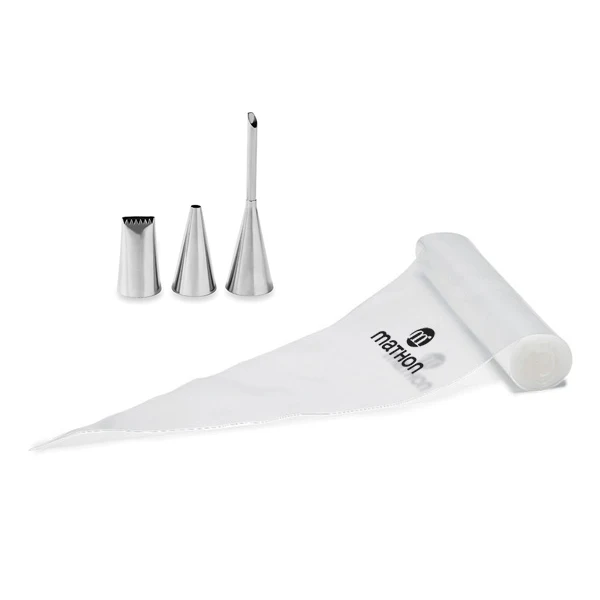 Lot 24 poches pâtissières jetables et 3 douilles inox Mathon